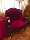 We have a pair of these lovely chairs that match the parlor couch.