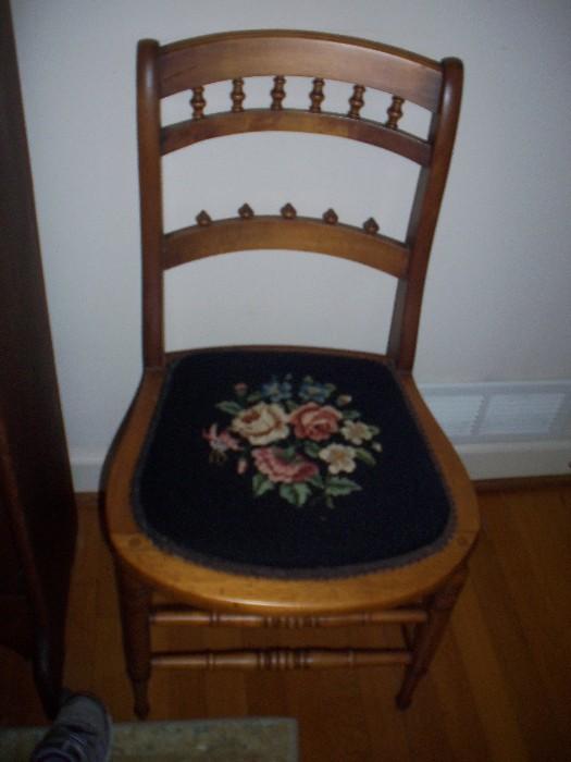 Embroidered seat chairs