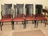 8 dining chairs.