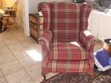 wing back chair.