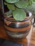 Studio S pottery planter - commissioned & signed