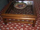 wood & glass coffee table