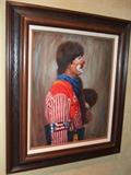 original oil on canvas - "The Pledge" by Kenneth Freeman