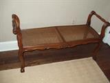 cane bench seat