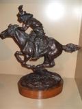 Cowboy bronze by Schildt 1967