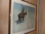 Frederic Remington print Indian on horseback