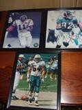 Daunte Culpepper, Jimmy Smith, Zach Thomas signed photos