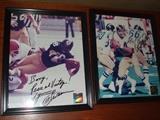 Lynn Swann, Dan Fouts signed photos