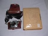 vintage contax camera & old photo album