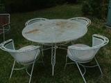 Vintage metal patio set