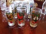 12 Days of Christmas complete glasses set