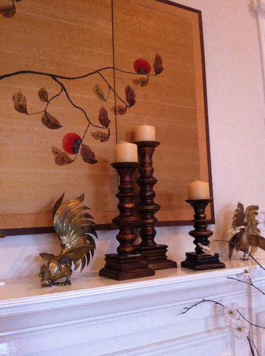                        Asian screen/candle holders
