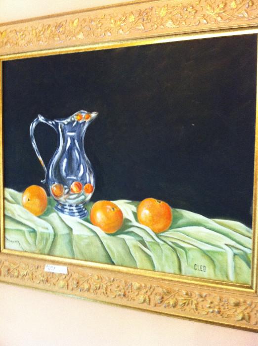                               Painting of oranges