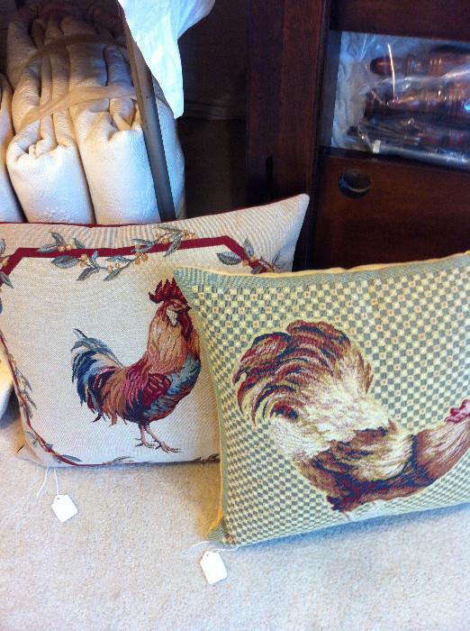                                Rooster pillows
