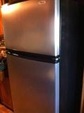                   Stainless steel & black refrigerator