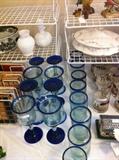                                 Blue glassware