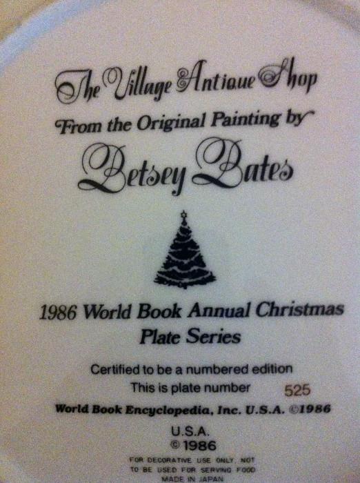                                Betsey Bates plates