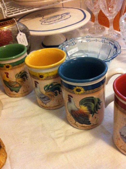                                    Rooster mugs