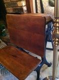                              1 of 2 old school desks