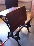                             1 of 2 old school desks