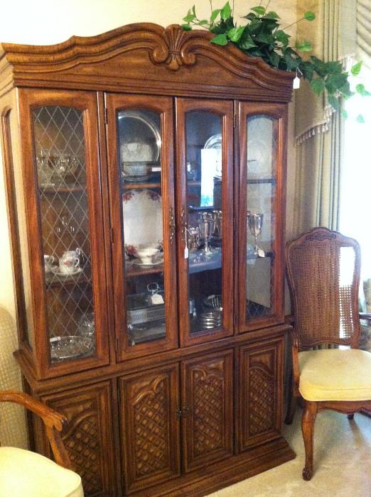  China cabinet  (has matching dining table & chairs)