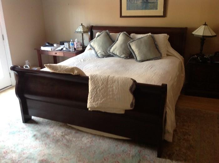 King Sleigh Bed - $ 600.00 (includes mattress / box spring)