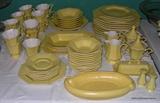 Nikko yellow on white Classic dinnerware
