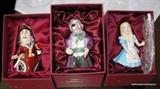 Dept 56 Candle Toppers, Alice, Queen of Hearts and Nutcracker