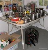 Wine racks, pottery and more