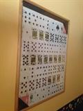 Cool Framed Deck of Cards (prior to the cut out)