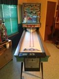 Working Vintage Arcade Bowling Alley Game with Scrolling Old School Point Counters.  Lots of Fun and a Great Look!