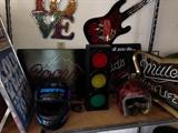 Neon Signs, Retro Style Traffic Light and More