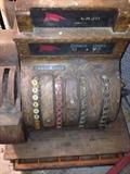 Antique Tiger Oak Cash Register