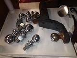 Assorted Tow Bars, Hitches, Balls, Side view Mirrors, and More