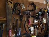 Saws, Shop Light, C Clamps, Other Clamps, Bendable Shop Light, Pry Bars, LARGE Level, Staplers and More