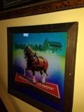 Budweiser Clydesdale Framed Sign