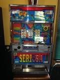SERIUSA SLOT MACHINE Vintage and Great Working Order....SLUGS INCLUDED and KEYS Included  SOLD