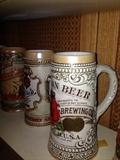 Stroh's and More Brewing Company Advertising, Collectible Beer Steins
