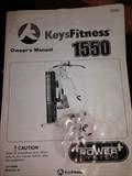 Professional KeysFitness 1550 Power Weight Machine Manual Goes with Keys Fitness Machine...Up to 200 pounds in weights.