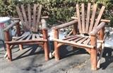 Outdoor Rustic Wood Furniture!