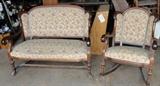 Old Antique Setee & Rocker