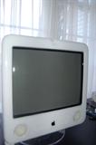 A vintage Apple eMac computer