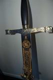 An Excalibur King Arthur replica sword, made in Spain.
