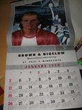 Vintage sports advertizing calendars