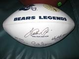 Signed Bears Legends football