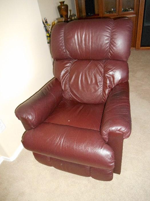 Second leather recliner