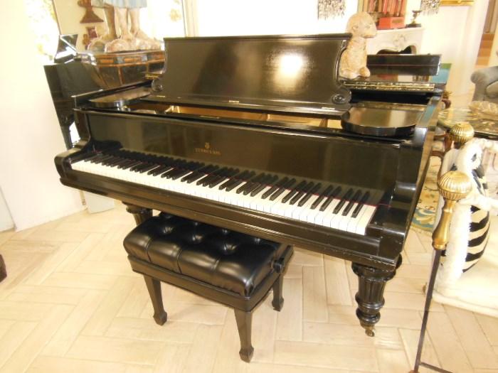 Antique Steinway Baby Grand Piano, supposedly previously owned by the son of Theodore  Roosevelt (but un-documented) - SOLD