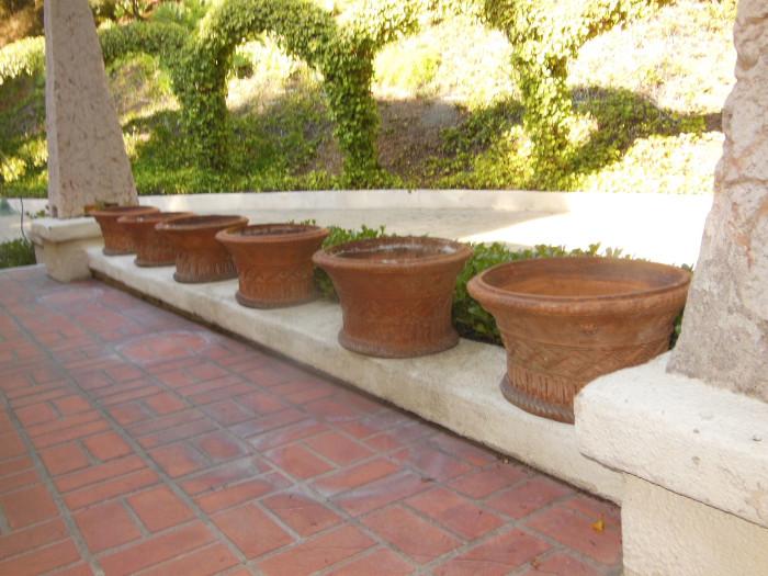 Half of these oval Terracotta Pots have SOLD, only 3 left
