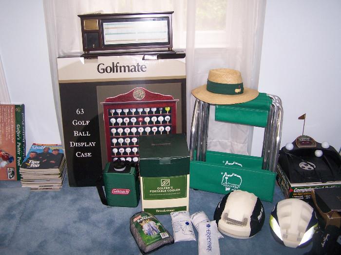 Lots of golfing items