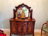 Dresser & antique clock